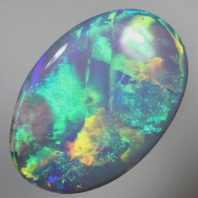 SOLID SEMI BLACK OPAL Crispy bright Flame pattern